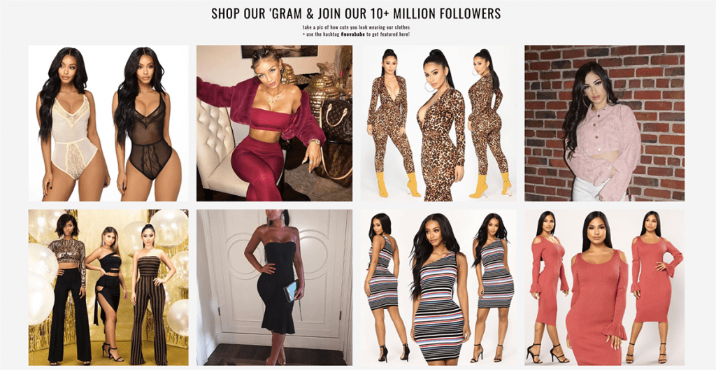 Fashion Nova ads